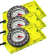 Elbourn 3Pc Math Compass for Geometry, Compass Hiking, Survival Gear and Equipment, Middle School Supplies